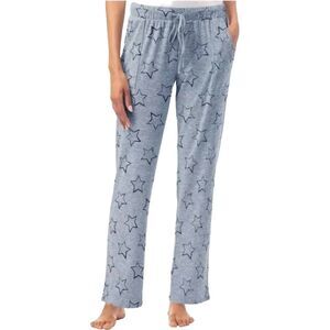 Lucky Brand Blue Star Pajama Lounge Straight Leg Pants Women’s Large